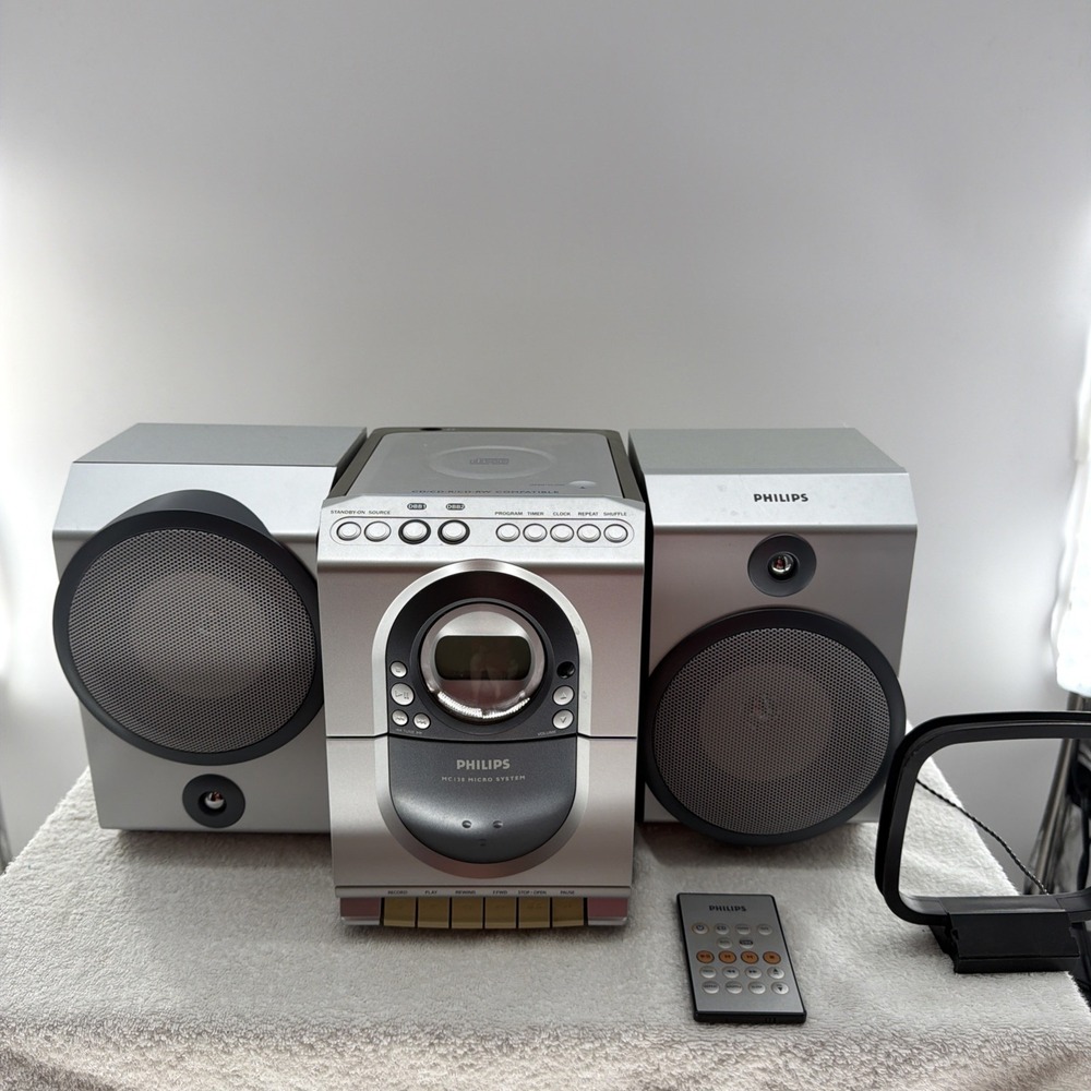Philips MC138 CD/CD-R/ CD-RW Compatible System Player Tested Working With Remote